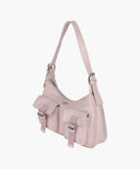 REGULAR LOGO 2WAY HOBO BAG IN PINK image 6