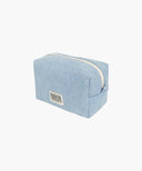 CLASSIC LOGO DENIM POUCH IN LIGHT BLUE image 2