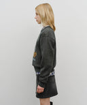 DOODLE BEAR KNIT PULLOVER IN CHARCOAL GREY image 2
