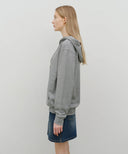DOODLE CLASSIC BEAR HOODIE IN HEATHER GREY image 8