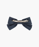 CIRCLE LOGO RIBBON HAIR PIN IN BLUE image 2
