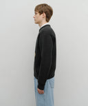 DOODLE BEAR KNIT PULLOVER IN NAVY image 2