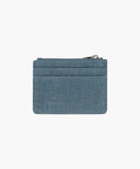 CLASSIC LOGO ZIP CARD WALLET IN BLUE image 2