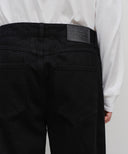 M HIGH STRAIGHT DENIM PANTS IN BLACK image 2