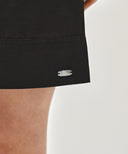 W EASY LINEN SHORTS IN CHARCOAL GREY image 2