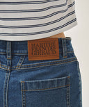 W BOOT-CUT DENIM PANTS IN BLUE image 2