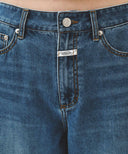 W SUMMER SEMI WIDE DENIM PANTS IN BLUE image 2