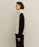 MARITHÉ SPORT FLEECE VEST IN IVORY image 2