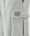 CLASSIC LOGO CARGO SWEAT SHORTS IN HEATHER GREY image 2