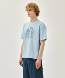 AEROCOOL LEMON CLASSIC LOGO TEE IN ICE BLUE image 2