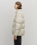 CLASSIC LOGO DOWN JACKET IN LIGHT BEIGE image 2