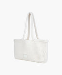 CLASSIC LOGO NET SHOULDER BAG IN IVORY image 2