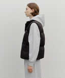 CLASSIC LOGO DOWN VEST IN BLACK image 2