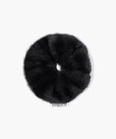 CLASSIC LOGO FUR SCRUNCHIE IN BLACK image 2