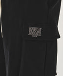 CLASSIC LOGO CARGO SWEAT SHORTS IN BLACK image 2