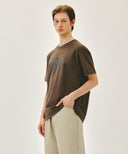 CLASSIC LOGO TEE IN BROWN image 2