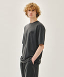 DRAWING LOGO DYEING TEE IN CHARCOAL GREY image 2