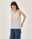 SHADOW CLASSIC LOGO SLEEVELESS IN IVORY image 2