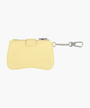 REGULAR LOGO PEANUT KEYRING WALLET IN LIGHT YELLOW image 2