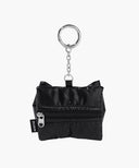 PADDING RIBBON POUCH KEYRING IN BLACK image 2