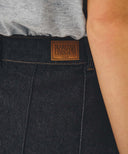 W DENIM PLEATED MIDI SKIRT IN INDIGO image 5