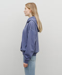 GARMENT DYED HOODIE IN NAVY
