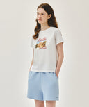 W AEROCOOL RESORT GRAPHIC TEE IN WHITE image 2