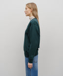 CLASSIC LOGO SWEATSHIRT IN DARK TEAL image 2