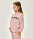 KIDS LETTERING LOGO WINDBREAKER IN PINK image 2