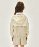 KIDS BEAR CLASSIC LOGO WINDBREAKER IN BEIGE image 3