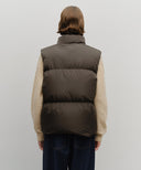 CLASSIC LOGO DOWN VEST IN DARK BROWN image 3