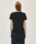 W SMALL CLASSIC LOGO TEE IN BLACK image 3