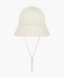 KIDS BEAR EMBROIDERY ROUND BUCKET HAT IN BEIGE image 3
