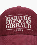 CORDUROY CLASSIC LOGO CAP IN BURGUNDY image 5