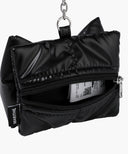 PADDING RIBBON POUCH KEYRING IN BLACK image 3