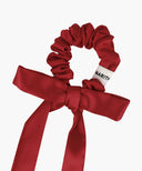 REGULAR LOGO SATIN HAIR RIBBON SCRUNCHIE 2PACK IN RED image 3