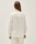 DOODLE CLASSIC LOGO LONG SLEEVE TEE IN WHITE image 3
