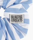 CLASSIC LOGO STRIPE HAIR SCRUNCHIE IN BLUE image 3