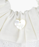 KIDS W LACE HAIR SCRUNCHIE IN WHITE image 3