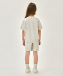 KIDS RAGLAN HALF SWEAT SET-UP IN OATMEAL image 3