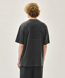 DRAWING LOGO DYEING TEE IN CHARCOAL GREY image 3