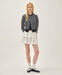 W LAYERED RUFFLE SKIRT IN WHITE image 3