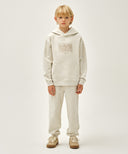 KIDS CLASSIC LOGO SWEAT PANTS IN OATMEAL image 3