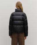 W BASIC CROP DOWN JACKET IN BLACK image 3