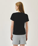 W SMALL REGULAR LOGO TEE IN BLACK image 3