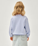 KIDS CLASSIC LOGO KNIT PULLOVER IN LIGHT PURPLE image 3