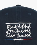 DRAWING CLASSIC LOGO FLAT BRIM CAP IN NAVY image 3