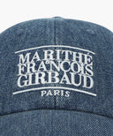 DENIM WASHING CLASSIC LOGO COVERED CAP IN BLUE image 3