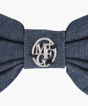 CIRCLE LOGO RIBBON HAIR PIN IN BLUE image 3
