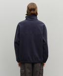 CLASSIC LOGO HALF NECK FLEECE SWEATSHIRT IN NAVY image 3
